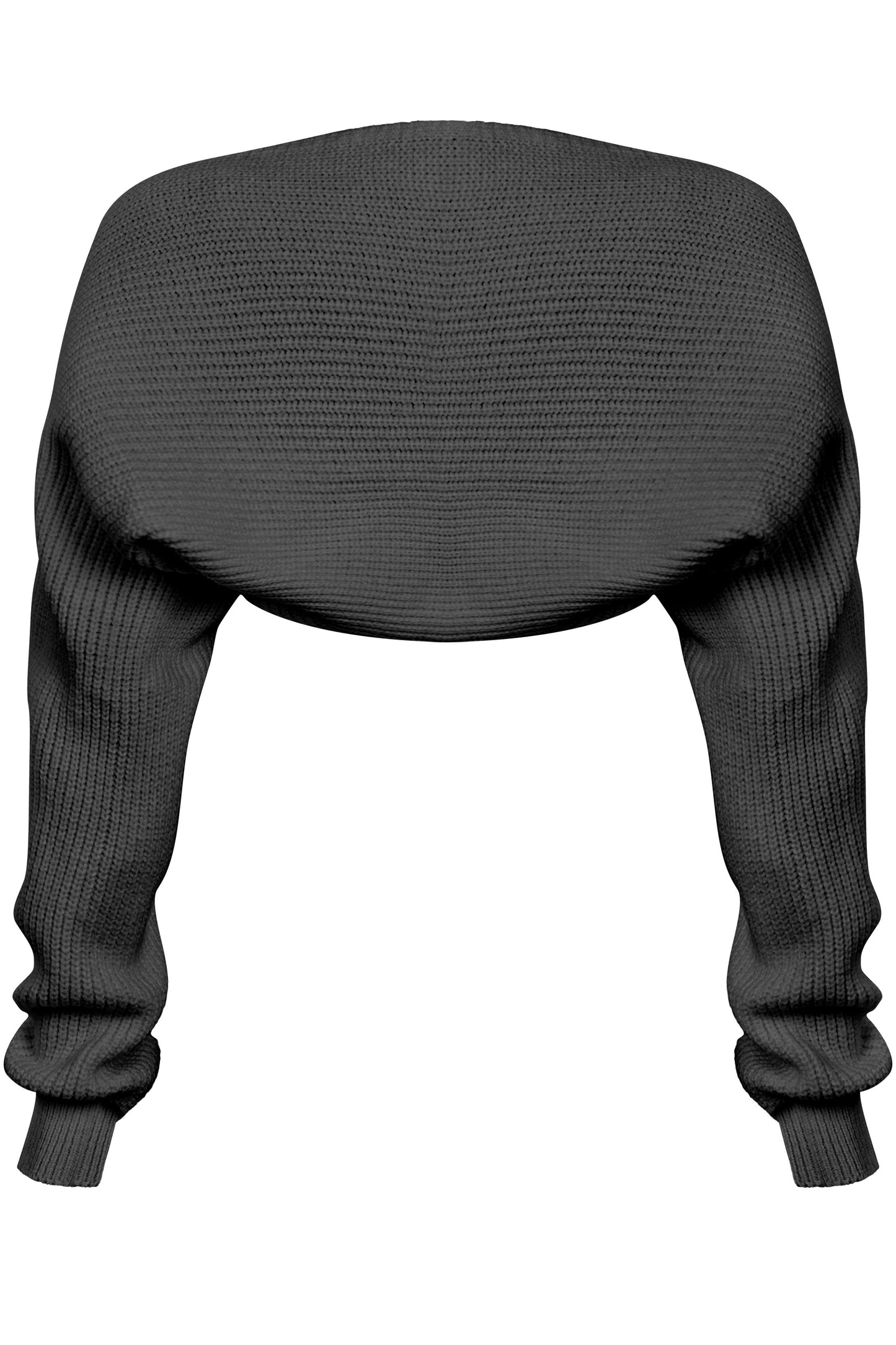 DORA SWEATER KNIT BOLERO CARDIGAN - BLACK