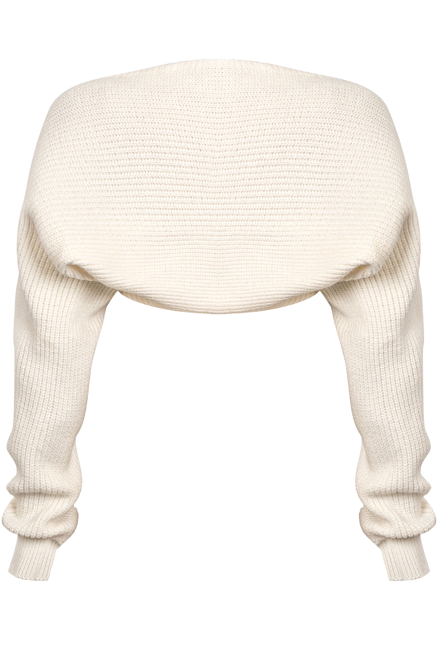 DORA SWEATER KNIT BOLERO CARDIGAN - CREAM