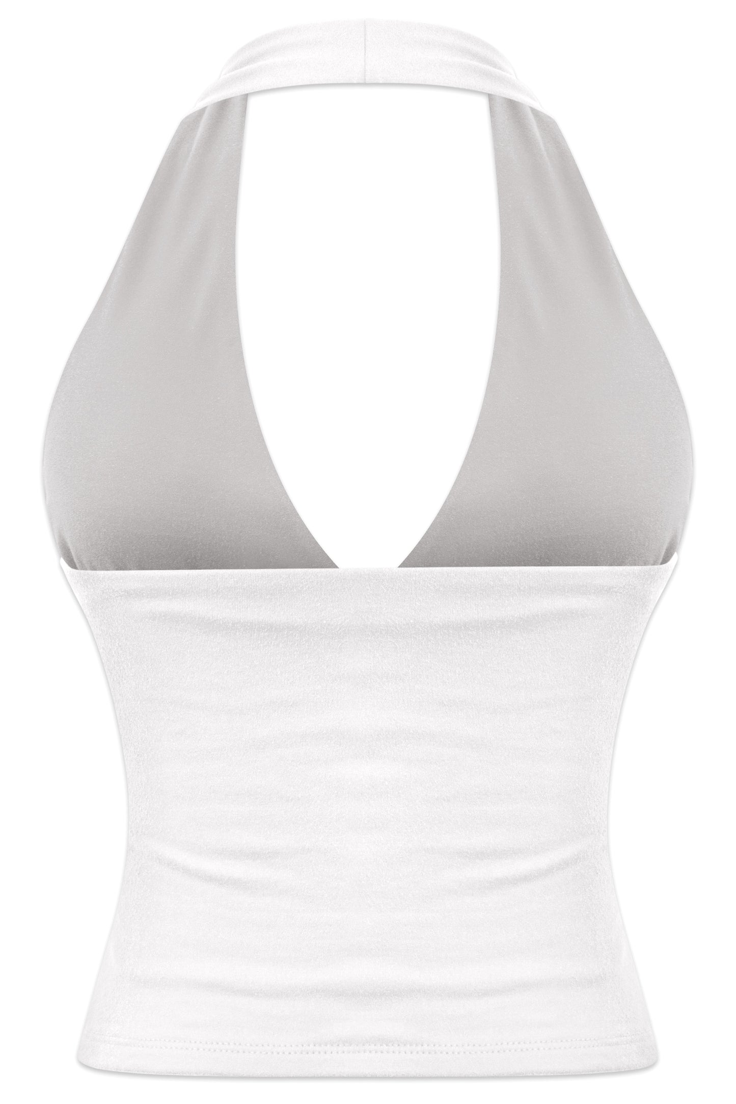 JANESSA HALTER TOP - WHITE