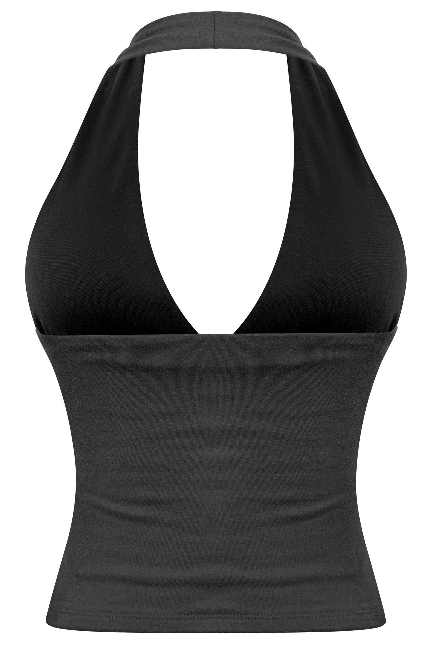 JANESSA HALTER TOP - BLACK