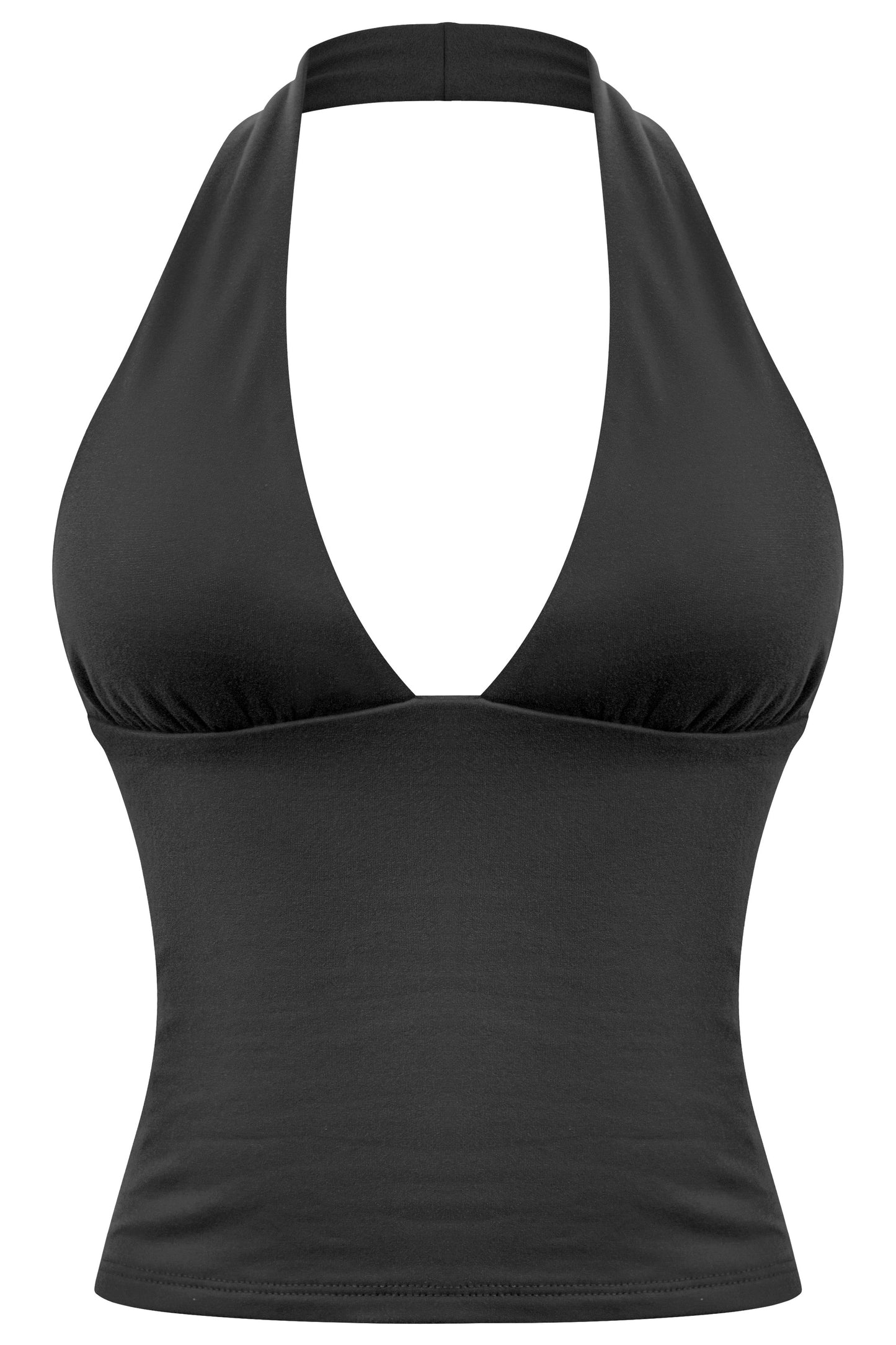 JANESSA HALTER TOP - BLACK