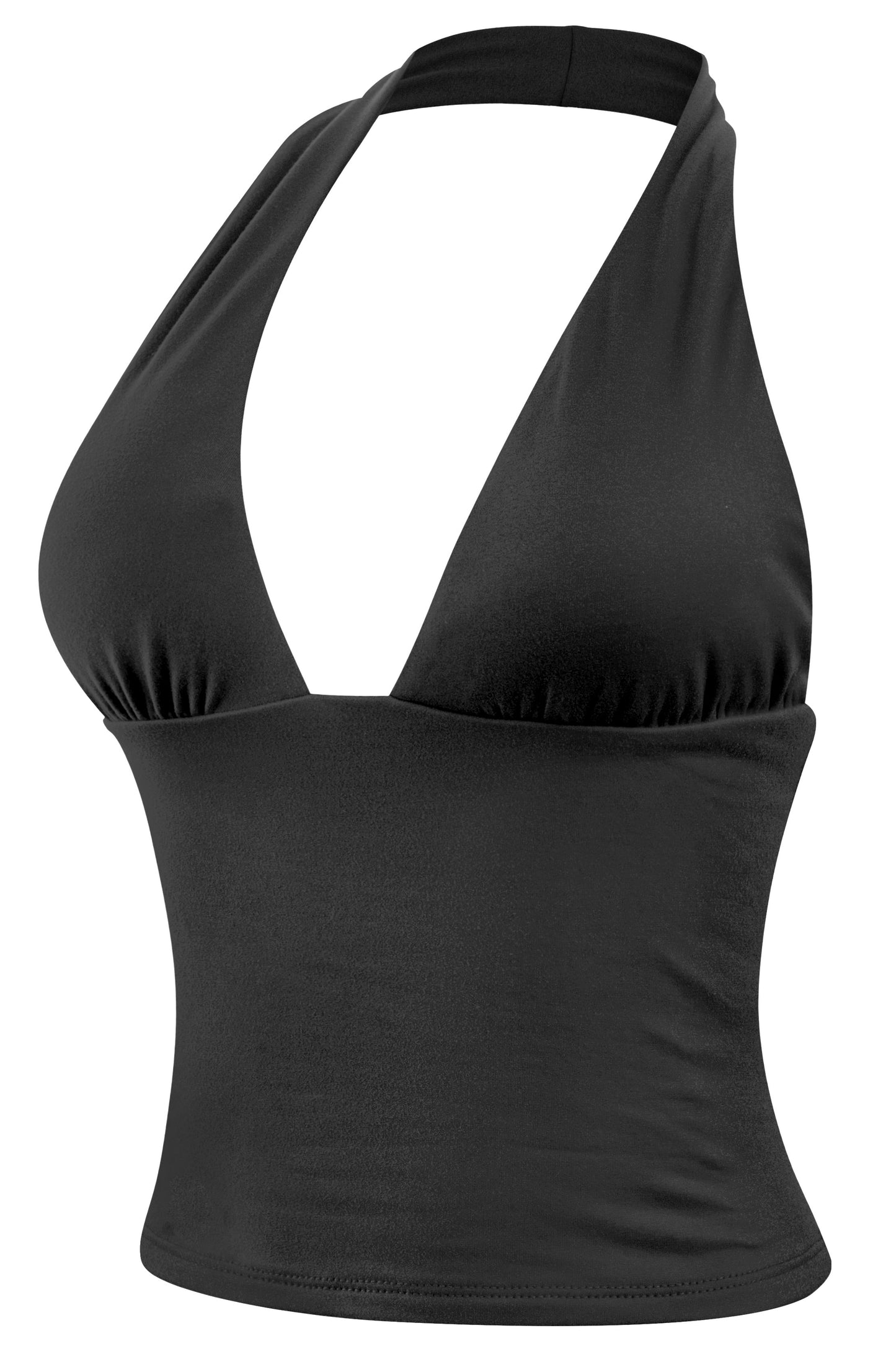 JANESSA HALTER TOP - BLACK
