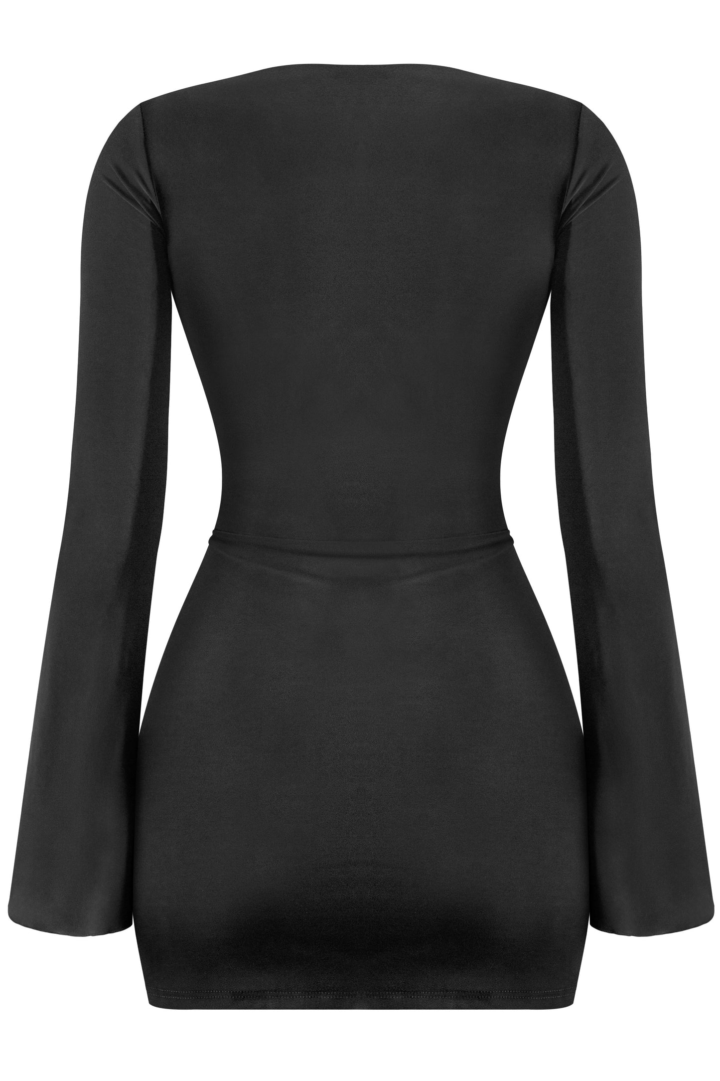 RUBY RUFFLED FRONT TIE MINI DRESS