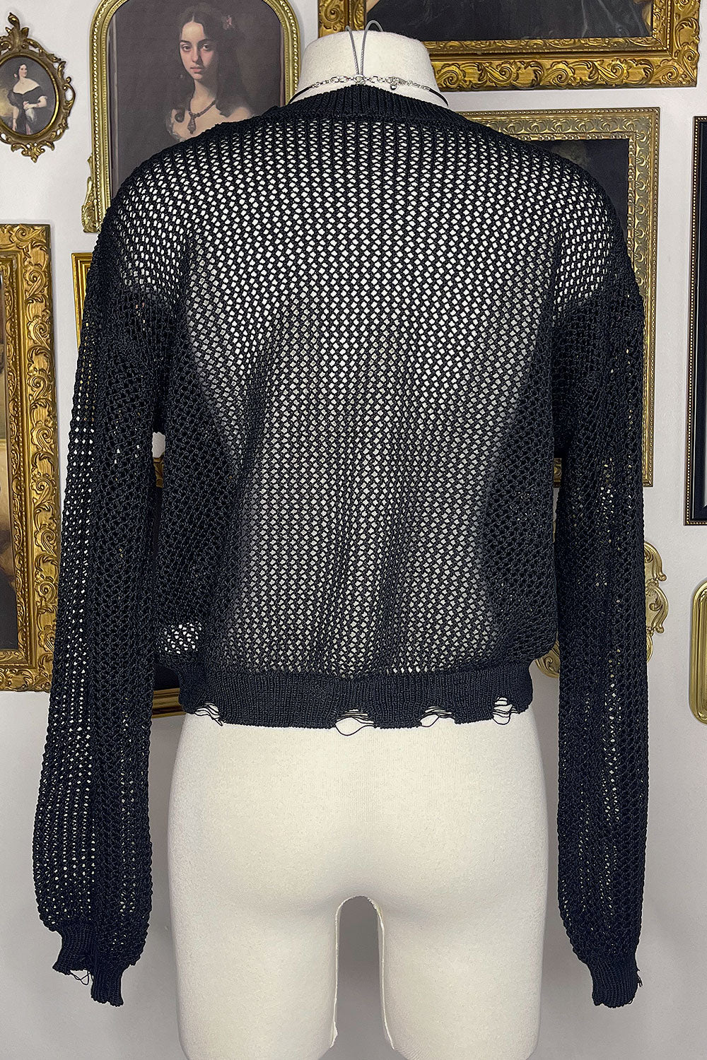 ALICIA DISTRESSED KNIT TOP