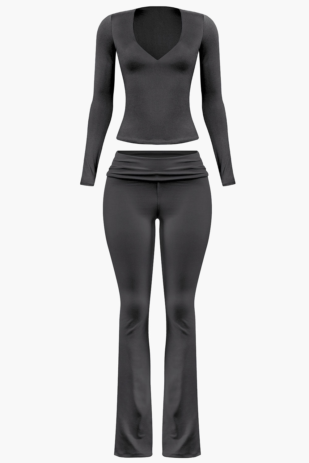 ALYCIA V-NECK TOP & YOGA PANTS SET