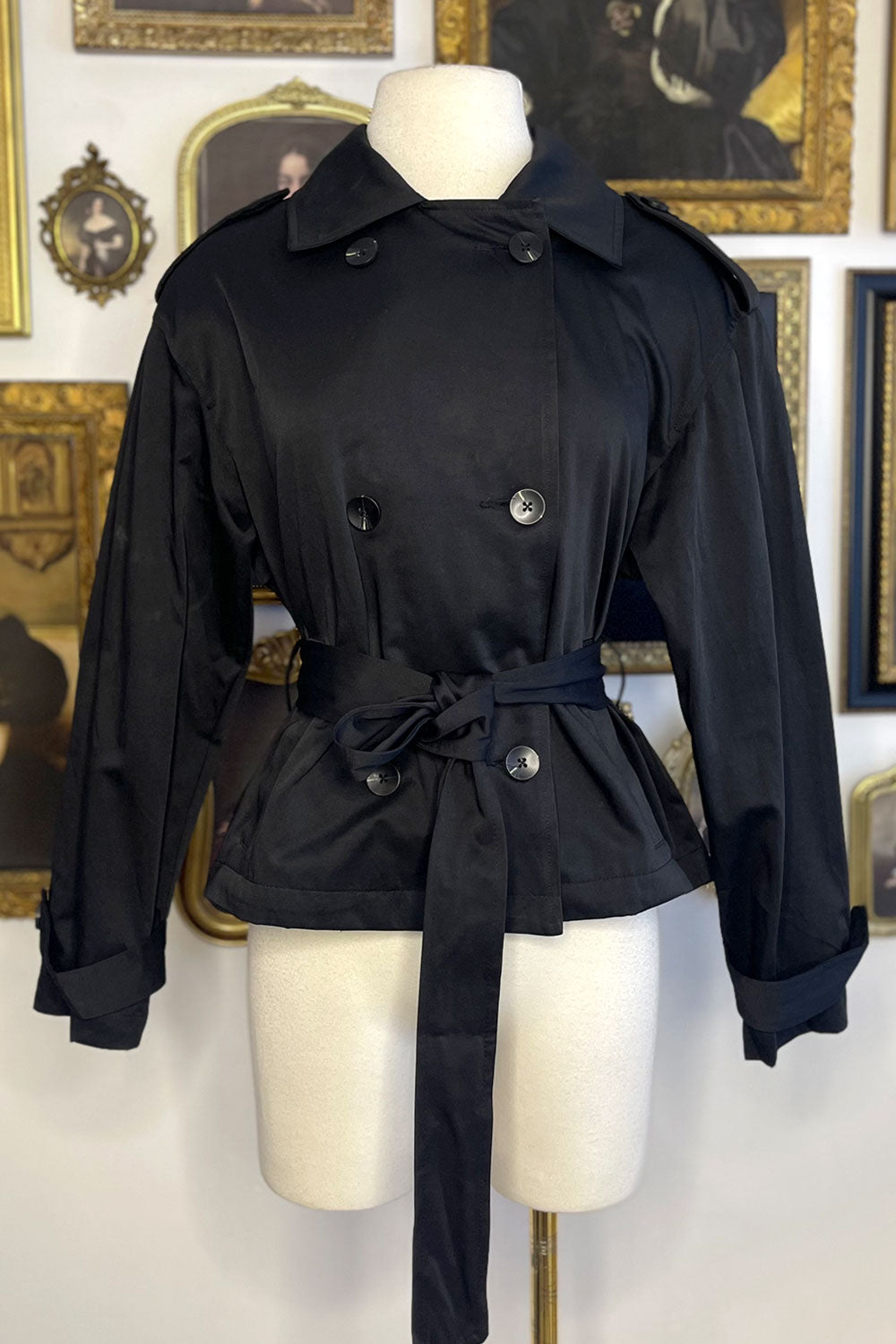 ALYNNA CROPPED TRENCH COAT