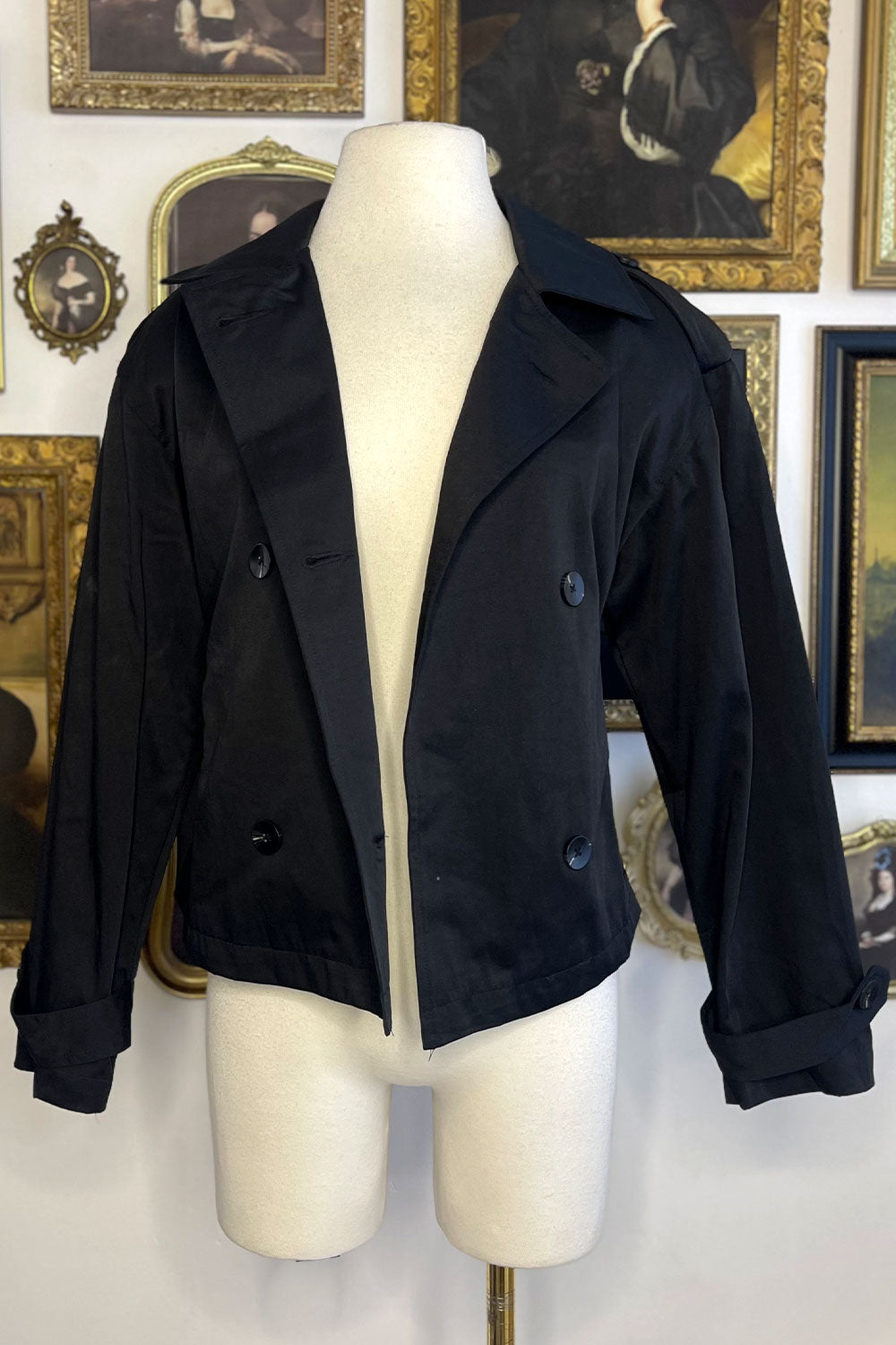 ALYNNA CROPPED TRENCH COAT
