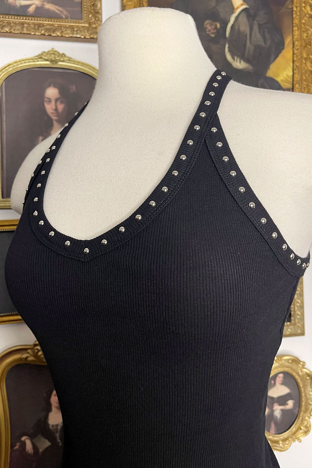 CHRISTINA STUDDED MINI DRESS