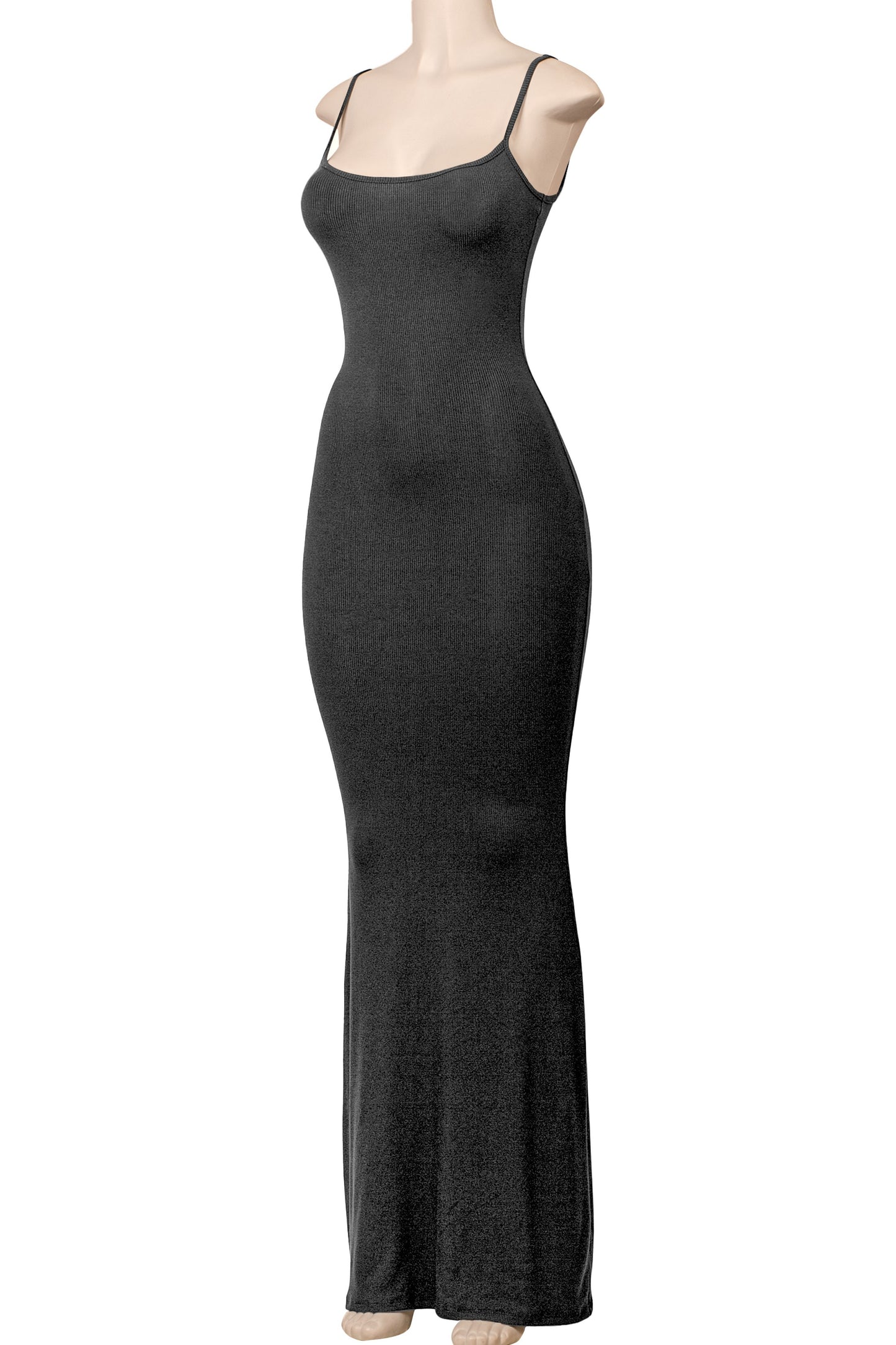 DALILAH SLEEVELESS CAMI RIBBED MAXI DRESS