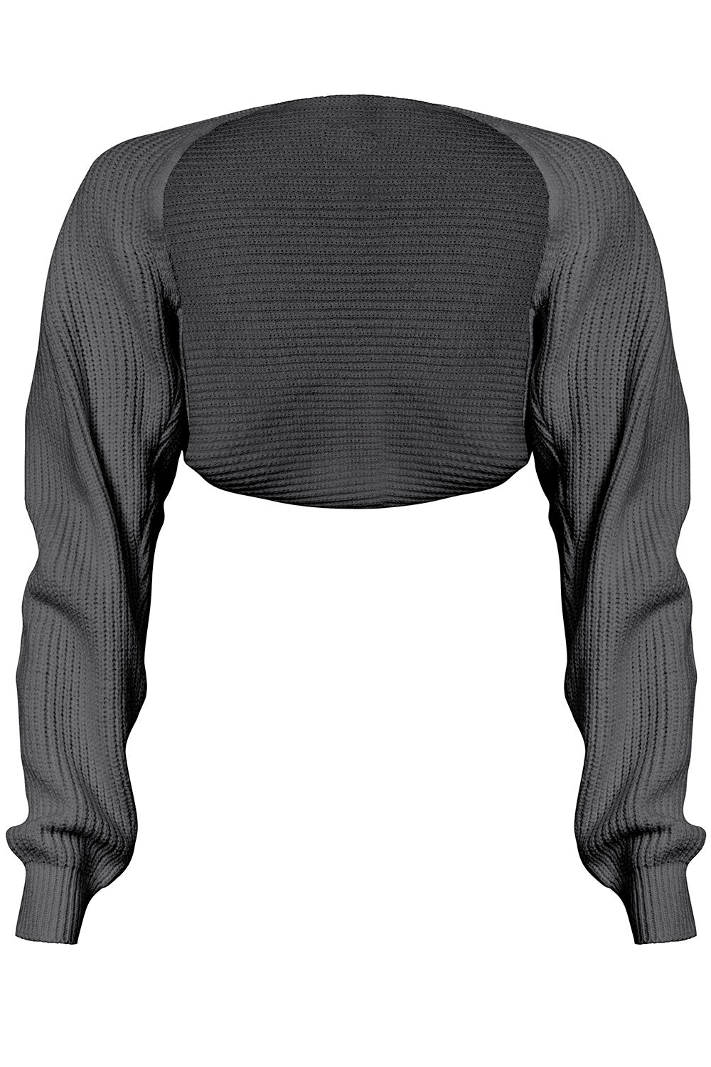 DORA SWEATER KNIT BOLERO CARDIGAN - BLACK