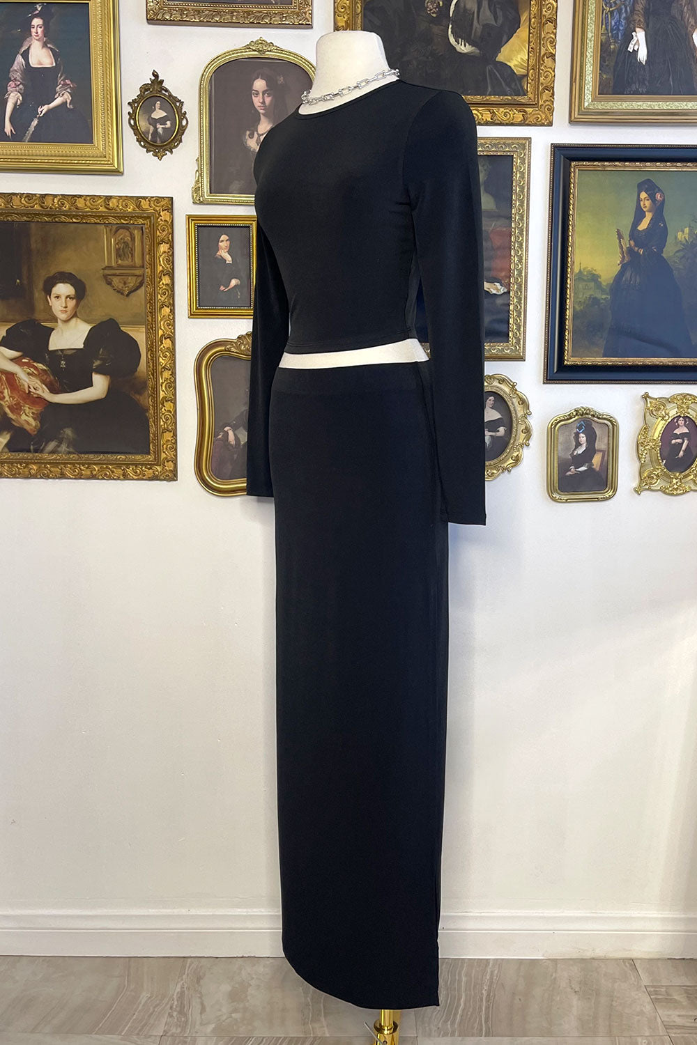 HANA LONG SLEEVE TOP & MAXI SKIRT SET