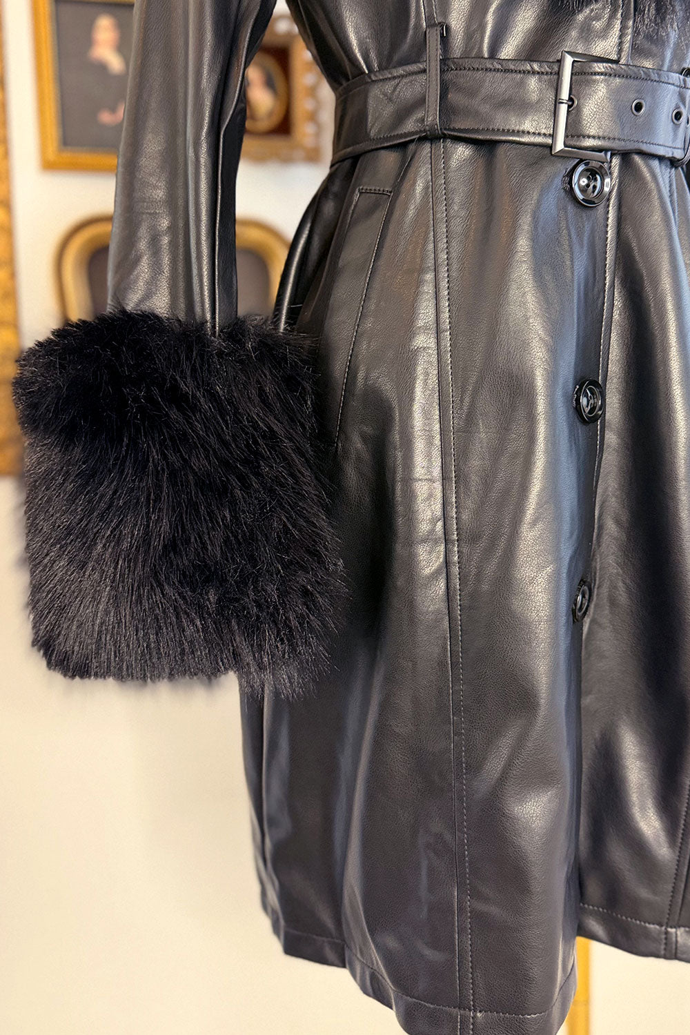 HEATHER FAUX FUR COAT