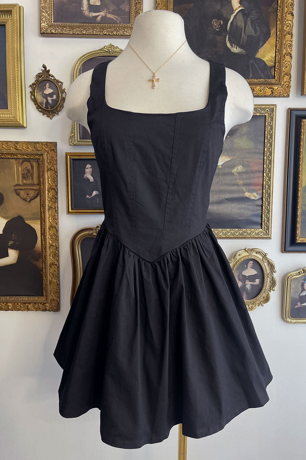 Stay Flirty Corset Mini Dress in Black M / Black Stay Flirty Corset Mini Dress in Black M / Black
