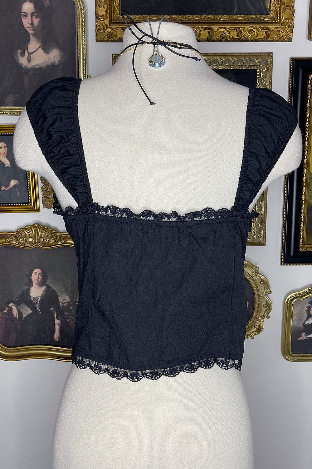 SHERRY LACE TRIM TOP