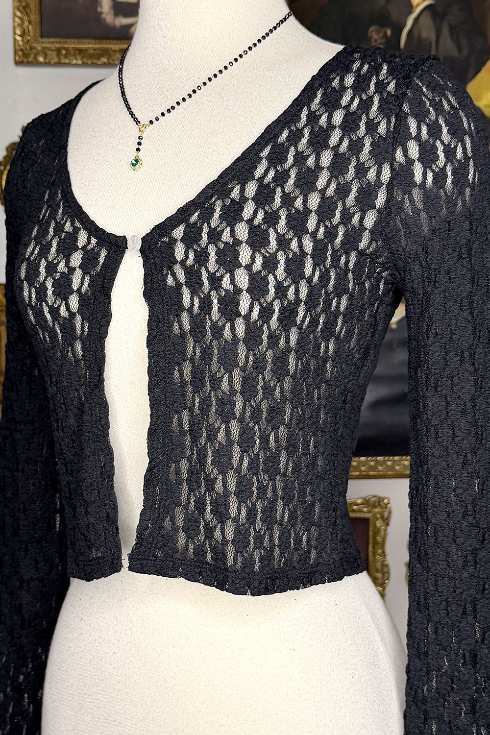 VANESSA LACE CARDIGAN TOP