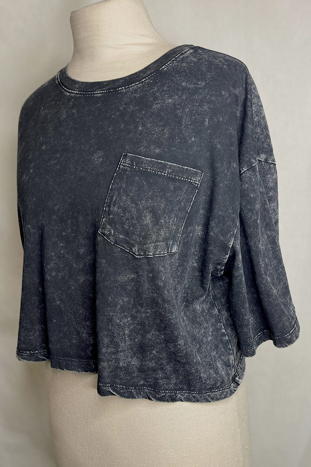 ASHLEY MINERAL WASH CROP TOP