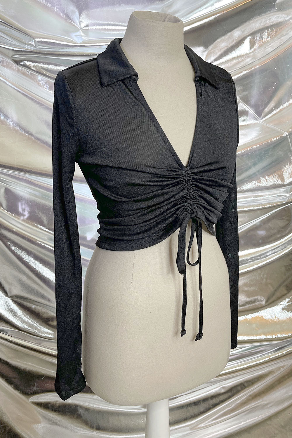 CAMELIA RUCHED LONG SLEEVE TOP