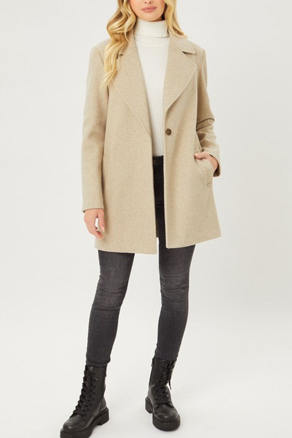 CARMEN COAT - OATMEAL