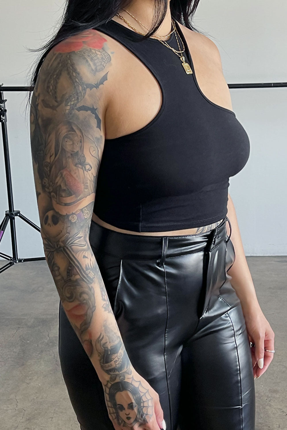DAHLIA ASYMMETRICAL CROP TOP