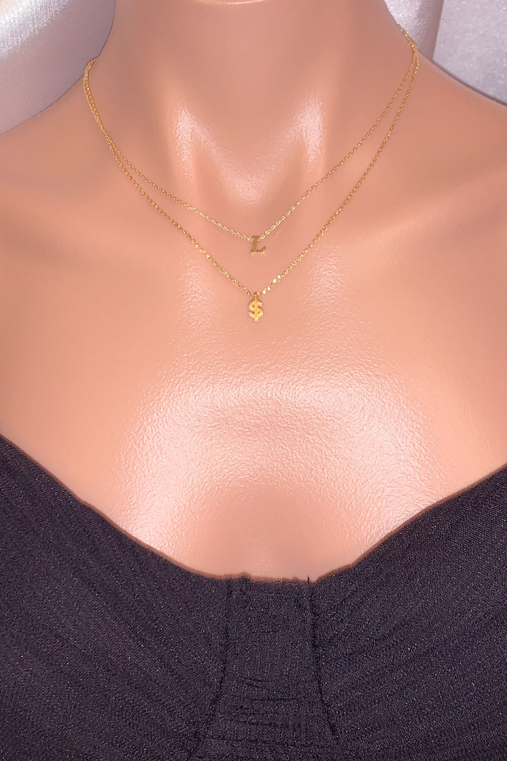 DAINTY LETTER PENDANT NECKLACE