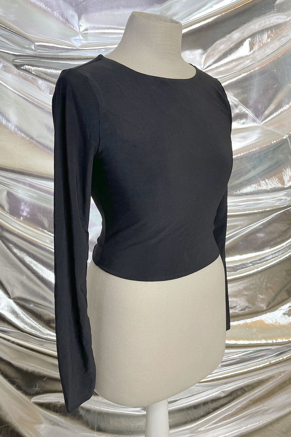 ELVIRA BACK LACE UP LONG SLEEVE TOP