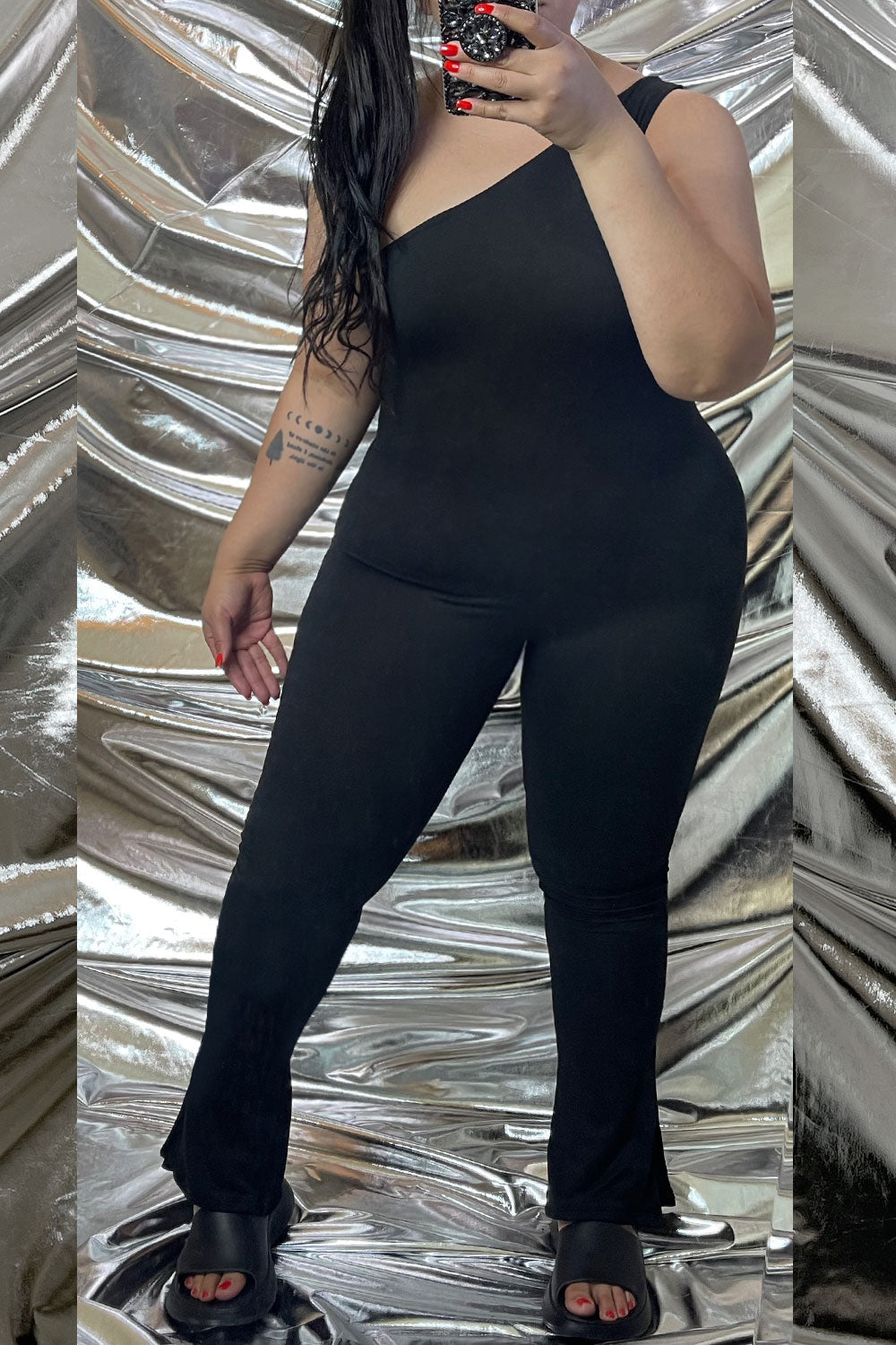 EVELYN ONE-SHOULDER JUMPSUIT