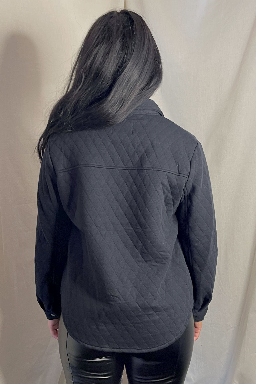 LAUREN DIAMOND QUILTED SHACKET