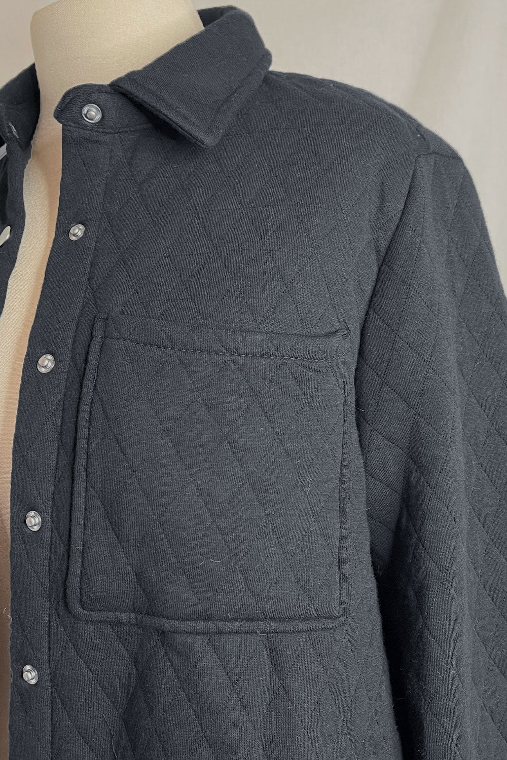 LAUREN DIAMOND QUILTED SHACKET