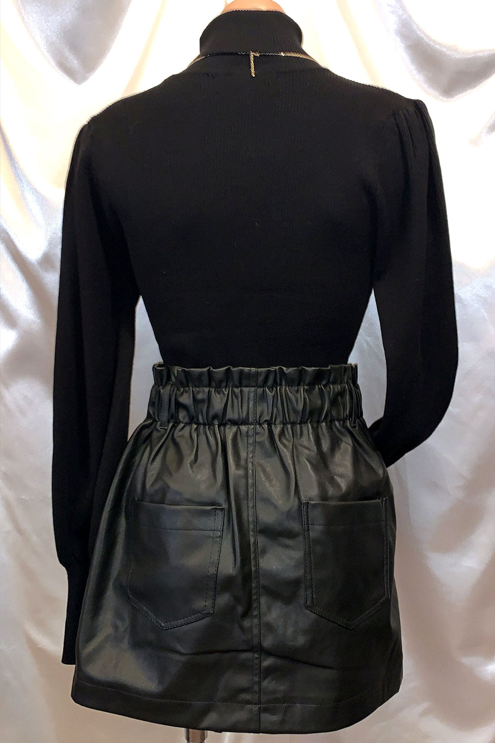 ELECTRA VEGAN LEATHER SKIRT