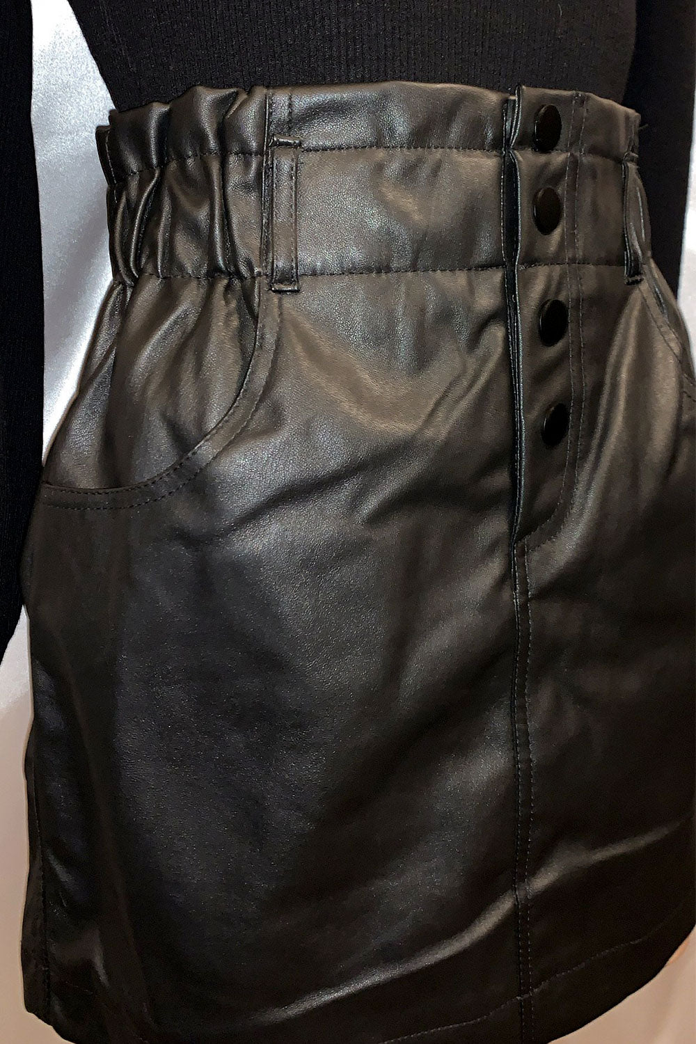 ELECTRA VEGAN LEATHER SKIRT
