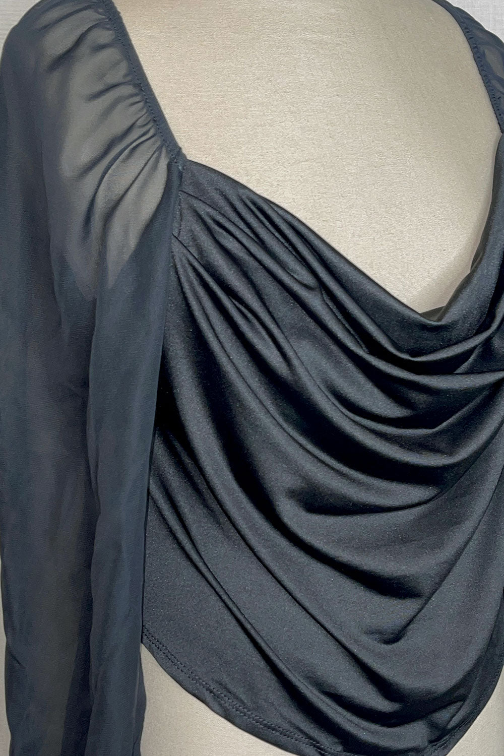PLUS LORENA COWL NECK TOP
