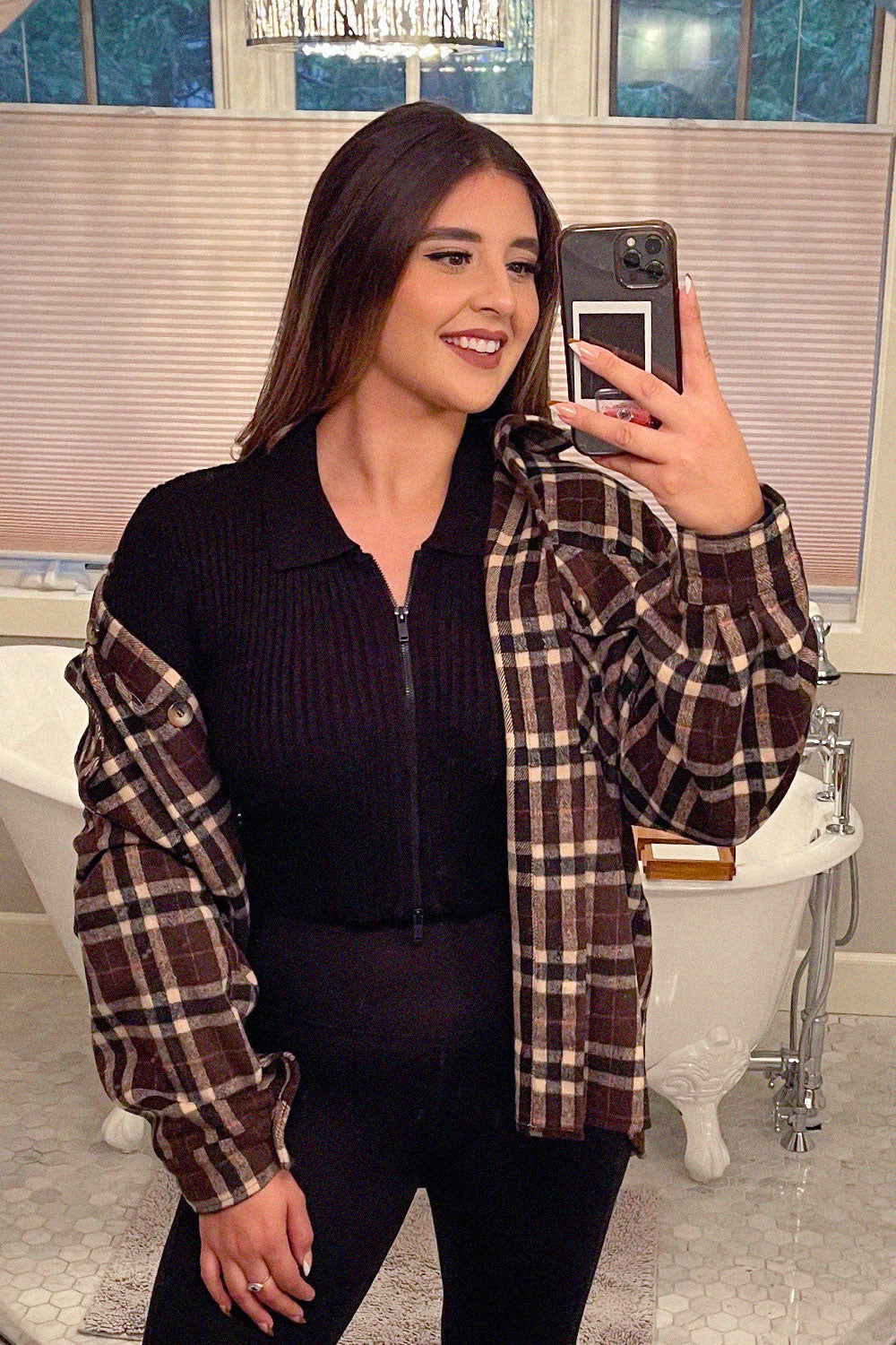 MAITE ZIPPER TOP