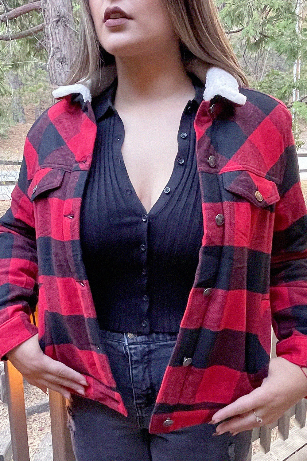 MERCEDES PLAID JACKET