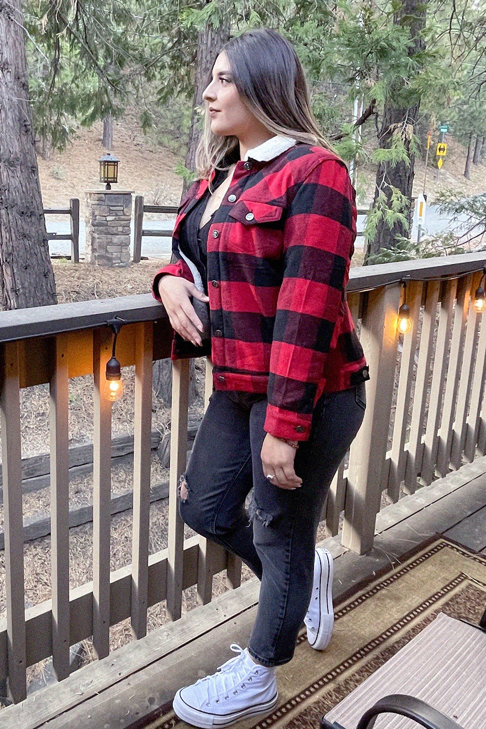 MERCEDES PLAID JACKET