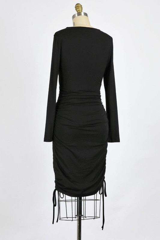 ROSE RUCHED DRESS