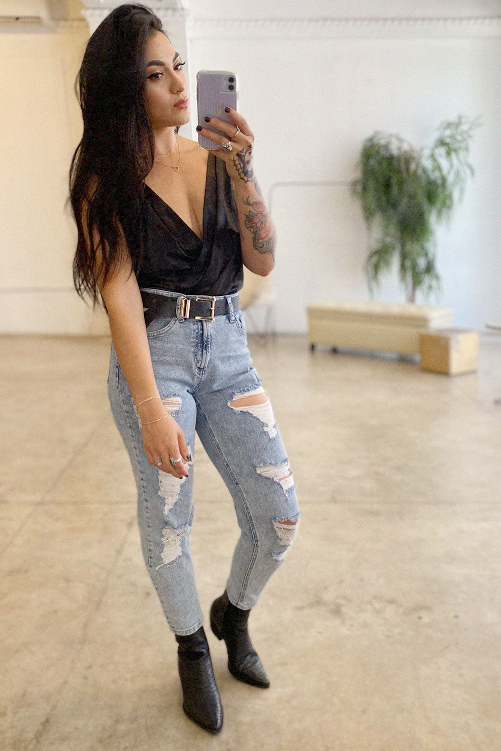TATIANA SATIN BODYSUIT