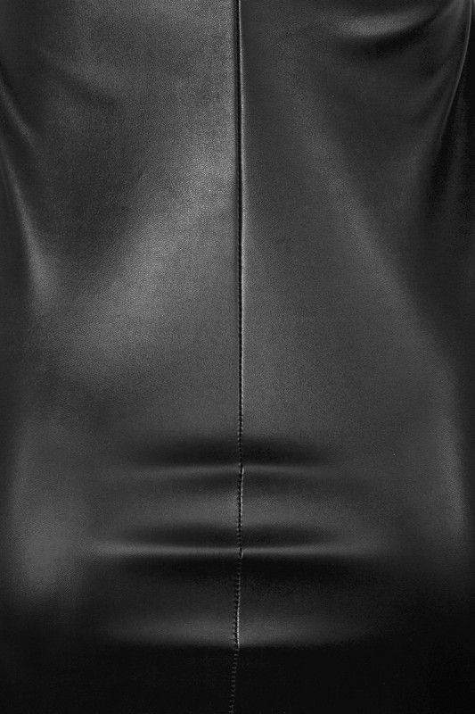 TERESA LEATHER MINI DRESS
