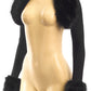 SEANNY FAUX FUR BOLERO