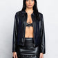CHELSIE FRINGE LEATHER JACKET
