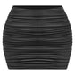 CELINA RUCHED MINI SKIRT