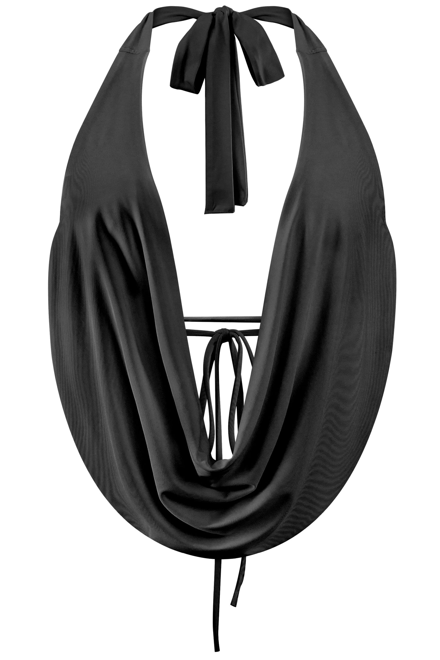 BEKAH OPEN BACK CROP TOP - BLACK