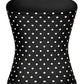 MADDY STRAPLESS POLKA DOT TOP