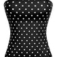 MADDY STRAPLESS POLKA DOT TOP