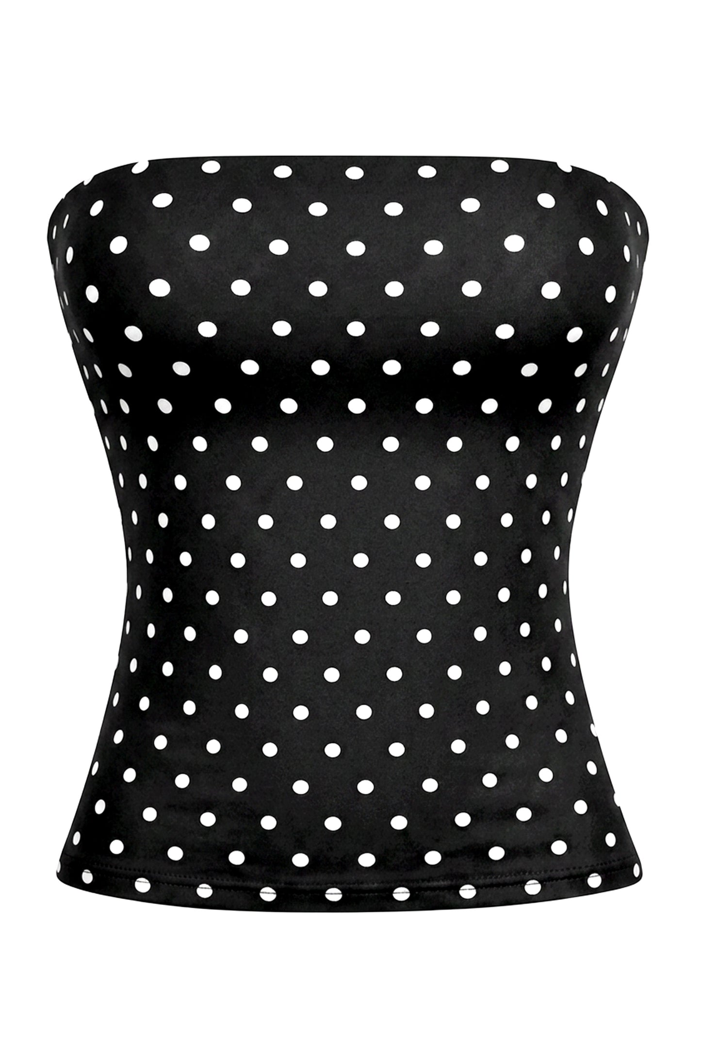 MADDY STRAPLESS POLKA DOT TOP