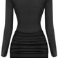MALLORY MIXED MEDIA MINI DRESS