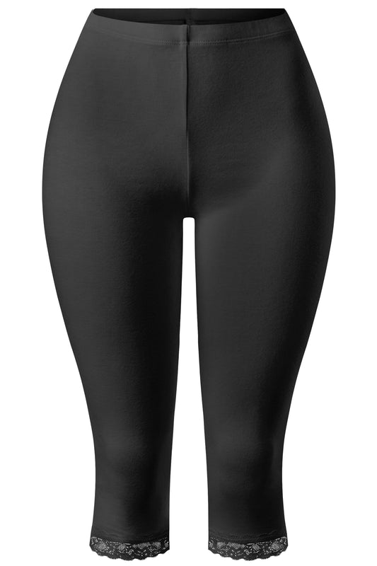 GISSELLE CAPRI LACE LEGGINGS