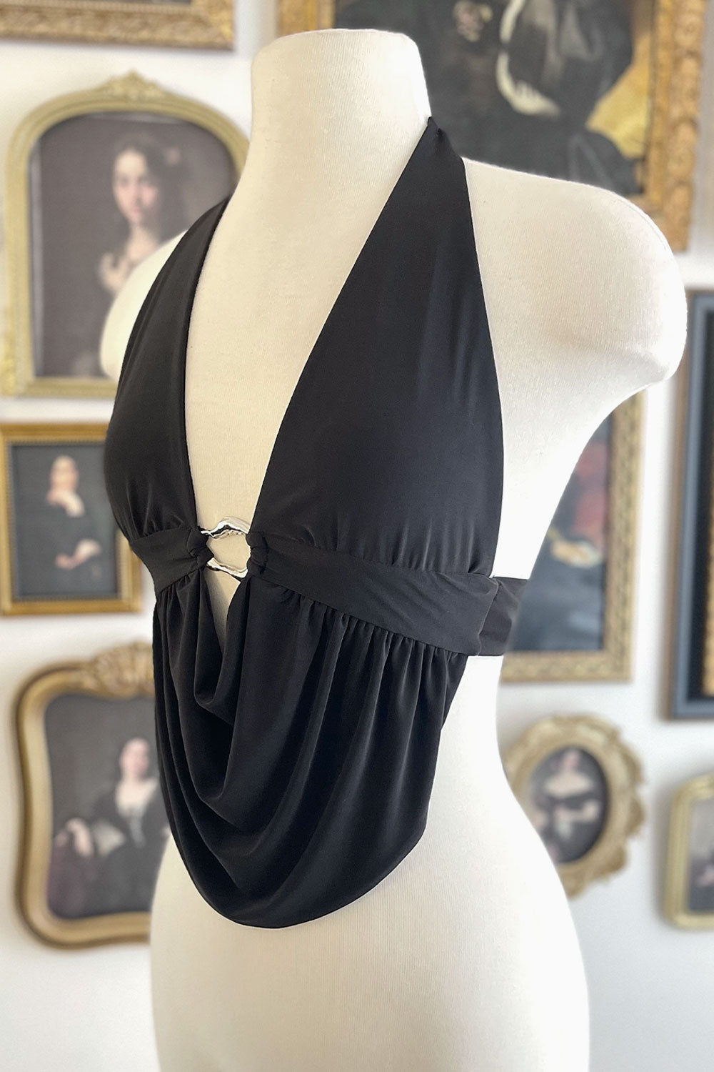 ALLISON HALTER BACKLESS TOP