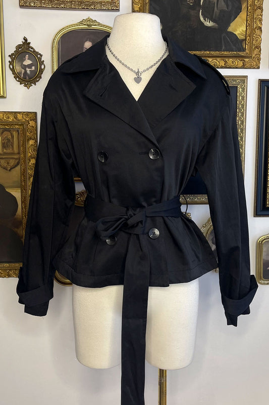 ALYNNA CROPPED TRENCH COAT