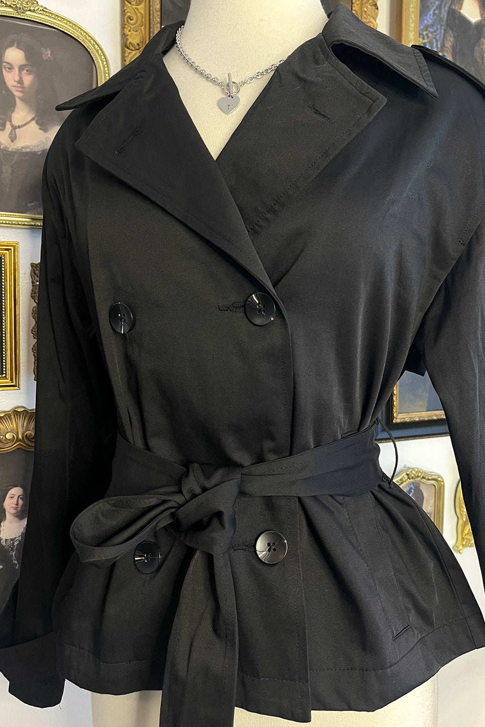 ALYNNA CROPPED TRENCH COAT