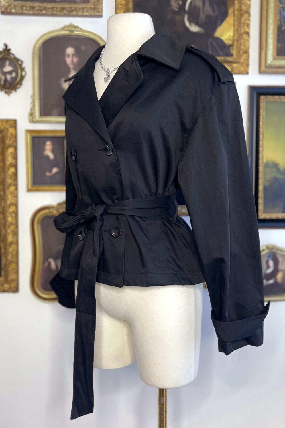 ALYNNA CROPPED TRENCH COAT
